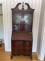 Front view of entire secretary desk cabinet