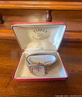 Open presentation box showing watch inside