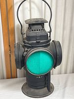 Full front view with green lens installed