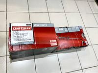 New Craftsman 2-cycle curved shaft gas weedwacker box showing brand and model.