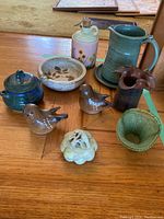 Overview of entire lot on wood floor