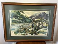 Full framed painting, front view