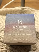 Front of box showing brand name, product name and volume