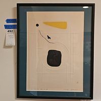 Full view of framed print showing composition, mat and frame