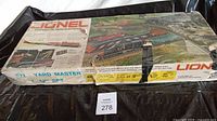 Lionel Yard Master set box showing product graphics and wear