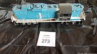 Side view of Lionel 2359 Boston & Maine locomotive