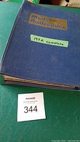 Closed blue binder marked Model Railroader 1972 Complete