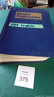 Blue hardcover binder labeled Model Railroader 1984 complete
