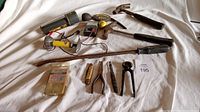 Entire group of tools laid out on surface