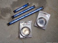 Three magnetic tool holders (12, 15, 18 inch) and two sealed magnetic parts holders.