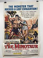 Full front view of the vintage movie poster showing main illustration, title text, and condition.