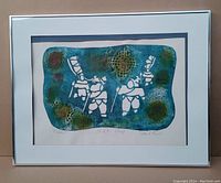 Full front view of framed artwork