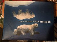 Front cover of the book showing two polar bears on a blue icy background with title and author name.
