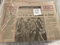Front page of a 1960s Toronto Daily Star newspaper with headline about Apollo moon mission saying 'We'll be on the moon in June'