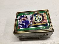 Front view of sealed 2022 Topps Gypsy Queen box showing player artwork and series branding