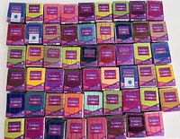Top-down view of all 53 Sculpey clay blocks arranged in rows, showing full variety and packaging.