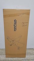 Front view of the boxed inversion table with Innova Health & Fitness branding and product illustration.