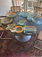 View of table top and chairs (contents on table not included)