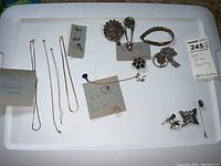 Overview of all items on white tray