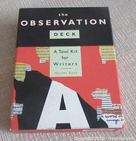 Front cover of The Observation Deck kit by Naomi Epel, featuring a colorful collage and text.