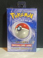 Front view showing Pokémon logo, Poké Ball artwork, “Trading Card Game 2-Player Starter Set” text
