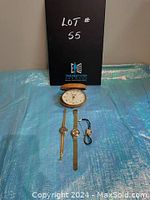 Overview of all items on blue background