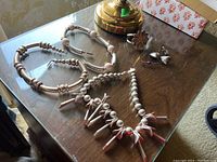 All items laid out on table under lamp