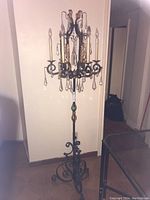 Full view of lamp showing height, base and overall design