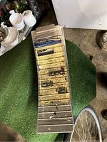 Top view of the Aluminum EZ Jack showing the label and ribbed design.