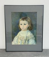 Full view of framed lithograph print showing entire artwork and frame.