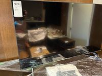 Full view of the Samsung 43 inch TV showing the screen and lower frame with Samsung logo.