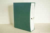 Green slipcase containing two hardcover books, titled 'The Botanical Garden Volumes I & II'.