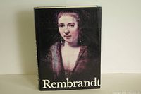Front cover showing close-up portrait painting by Rembrandt on book dust jacket.