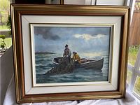 Framed painting front view