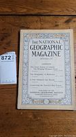 Front cover of the National Geographic Magazine from September 1917 with visible decorative border and text showing the contents and publishing details.