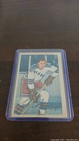 Front of Jack Stoddard hockey card showing player image and signature.