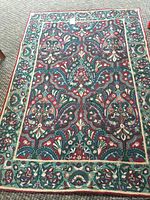 Full view of the rug laid flat on floor