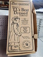 Box showing "The Boyds Collection Original T.J.'s Best Dressed Collection 20th Anniversary Limited Edition 1979-1999" text with bear names Justina, Matt, B. Anne, Zuzo
