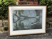 Front view of framed print showing full artwork and frame