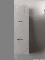 Front of the box showing IPSA logo with ME Sensitive 3 text on white minimal design.