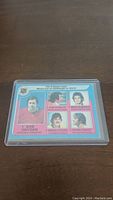 Front side of the Ken Dryden #8 1979-80 OPC hockey card showing player images and stats