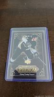 Front side of Sidney Crosby DP25 Diary of a Phenom rookie card showing artwork and title of the card.