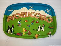 Full top view of the tray laid flat on white background