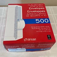 Closed original box showing brand, quantity, size and security feature details.