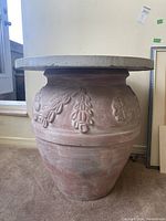 Front angle showing planter and tabletop assembled