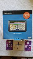 Box of Garmin Nuvi 255W GPS navigator
