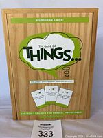 Full view of The Game of Things game box showing front design and branding.