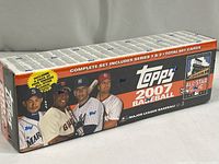 Photo showing sealed 2007 Topps Baseball All-Star Game trading card box with player images and branding