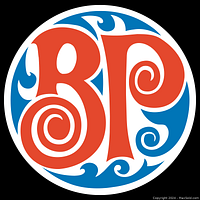 Image showing Boston Pizza logo in red and blue circular design representing the brand.