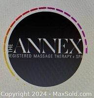 Photo of The Annex Spa gift card logo showing the brand and a $25 value noted in the seller description.